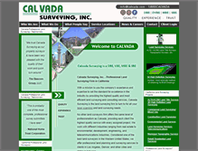 Tablet Screenshot of calvadasurveying.com